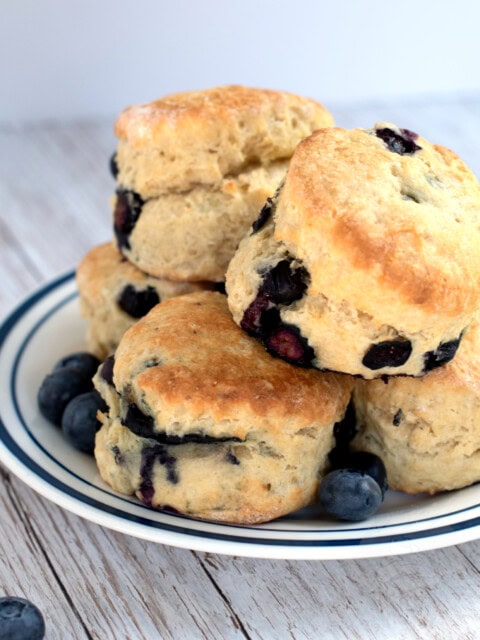 Blueberry Scones recipe from Baking with Granny. Traditional British scones, with a fruity twist.