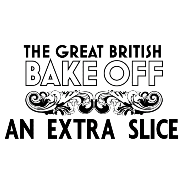 Logo for The Great British Bake Off: An Extra Slice, where Amy made an appearance.
